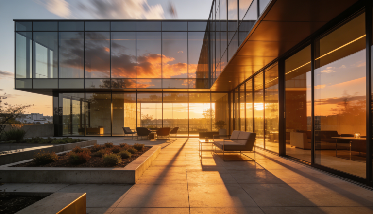 A luxury residential property with a modern design and lush landscaping, showcasing investment potential.