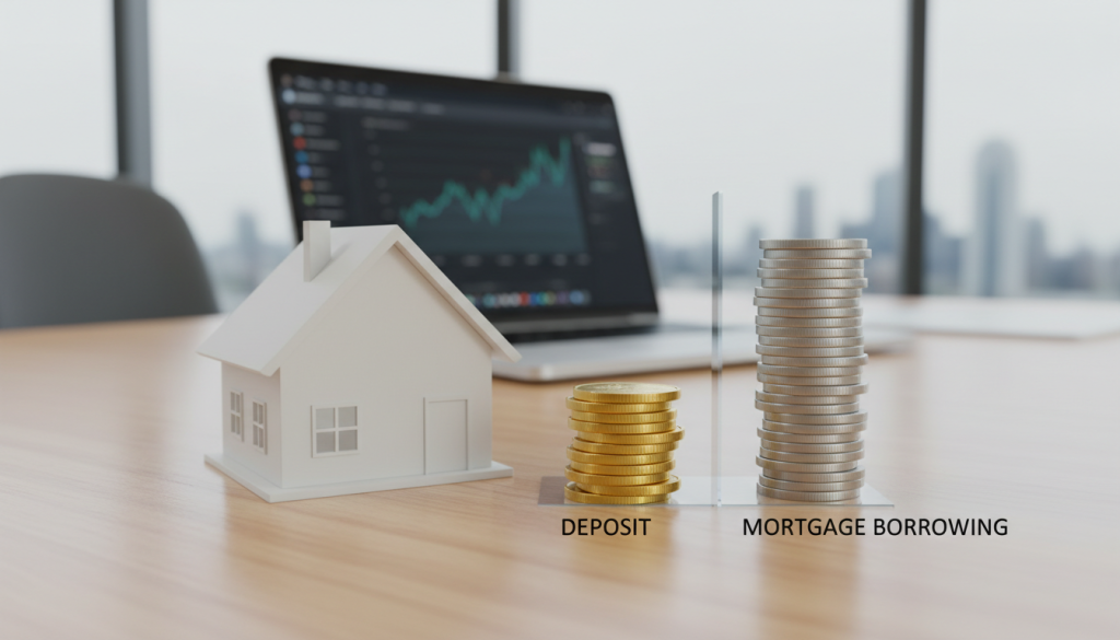 Loan to value and deposit split for a buy to let mortgage